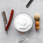 Linkidea Marble Shaving Soap Bowl, 100% Natural Marble with Interior Grooves for Maximum Lather, Heat Retaining Stone Provides a Luxurious Hot Shave Experience, Gift for Husband, Dad (White)
