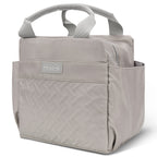 Linkidea Lunch Bag for Women, Large Leak Proof Lunch Tote Cooler, Lunch Tote Bag with Bottle Holder and Side Pockets, Compatible with NatraProw, LOVINA, Caperci (Grey)