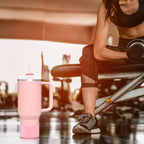 Linkidea 2 Pack Water Bottle Boot Compatible with Stanley Quencher H2.0 20oz/30oz/40oz, IceFlow Flip 20oz/30oz, Silicone Water Bottle Bottom Sleeve Cover Bumper Protector (Light Pink)