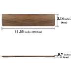 Linkidea Wooden Keyboard Wrist Rest for 61 Keys 60% Compact Keyboard, Compact Gaming Mechanical Keyboard Wrist Rest Hand Palm Pad, for Office, Computer, Laptop Typing, Gaming (Black Walnut)