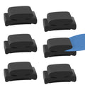 Linkidea 6 Pack Rubber Guitar Headstock Pick Holder, Pickholder for Guitar, Bass, Ukulele Thinned Picks (Black)