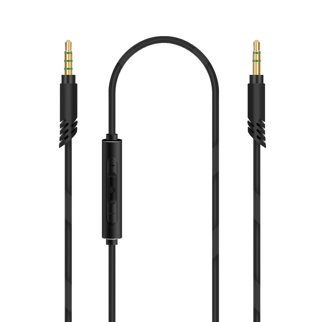 Linkidea Audio Cable with Mic for Sony WH-1000XM6/1000XM5/1000XM4, XB910N/XB900N, 3.5mm to 3.5mm Replacement Aux Cord with Inline Microphone and Volume Control (5 ft / 1.5 m)
