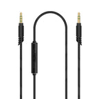 Linkidea Audio Cable with Mic for Sony WH-1000XM6/1000XM5/1000XM4, XB910N/XB900N, 3.5mm to 3.5mm Replacement Aux Cord with Inline Microphone and Volume Control (5 ft / 1.5 m)
