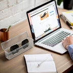 Sunglasses Organizer for Extra Large Sunglasses, 2 Pack Clear Glasses Holder Sunglass Display Case, Sun Glasses Storage Compatible with Gucci GG0225S GG0876S GG1241S Balenciaga BB0201S