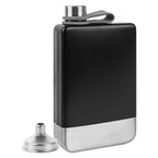 Linkidea 9 oz Stainless Steel Flask for Liquor with Funnel, Leak-Proof Pocket Hip Flask for Whiskey, Bourbon & Alcohol, Outdoor Camping, Golf & Travel (Matte Black)