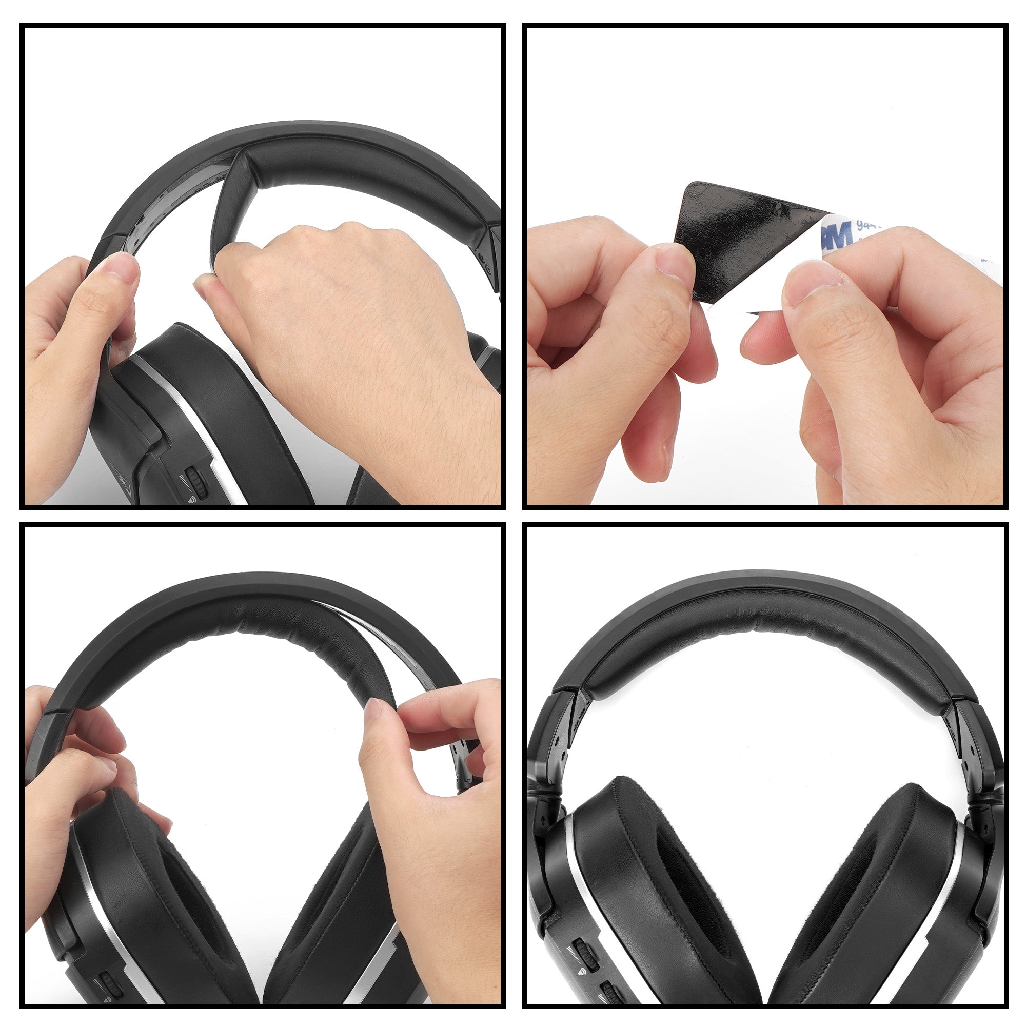 Linkidea Protein Leather Replacement Headband Compatible with Turtle Beach Stealth 700 Gen2/ Gen2 MAX Headphones (Black)