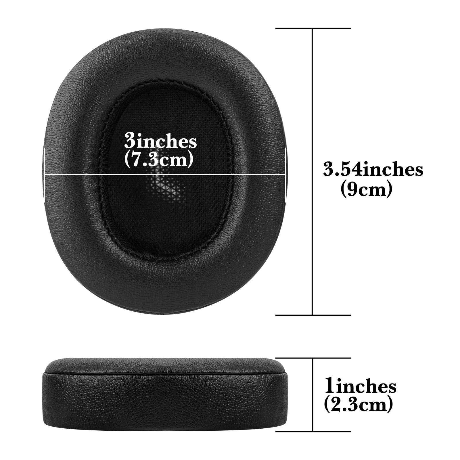 Linkidea Replacement Ear Pads for JBL E55BT Headphones Ear Cushions ( Protein Leather / Black )