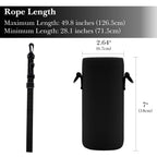 Linkidea Water Bottle Carrier with Strap Compatible with Simple Modern Summit Collection 22oz, Hydro Flask Wide Mouth, Waterbottle Sling Bag Holder with Shoulder Strap (Black)