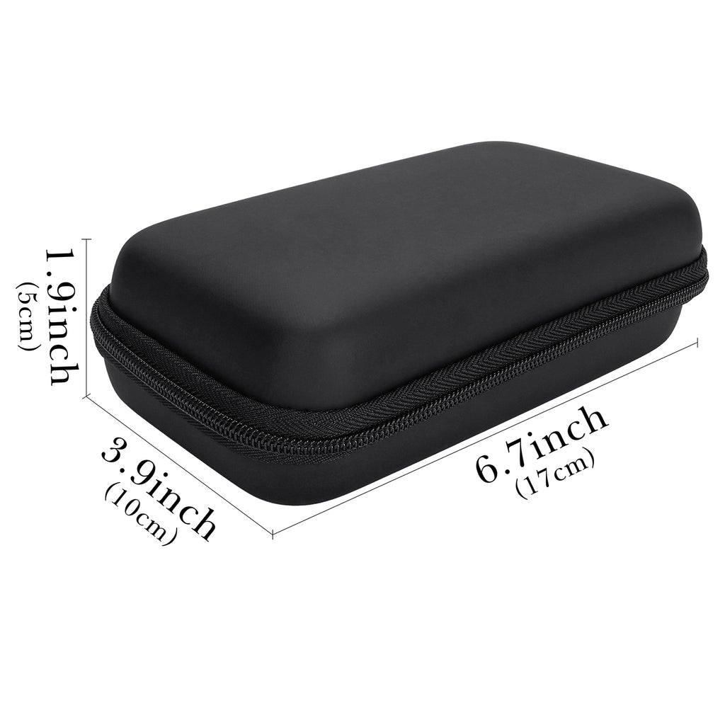 Linkidea Men's Cigar Travel Case, Waterproof, Pressure-Proof Cigar Box, Portable Cigar Accessories Organizer, Outdoor Humidor for Travel (Black)