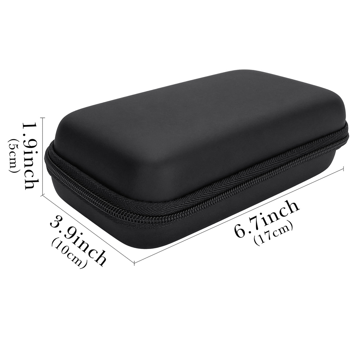Linkidea Men's Cigar Travel Case, Waterproof, Pressure-Proof Cigar Box, Portable Cigar Accessories Organizer, Outdoor Humidor for Travel (Black)