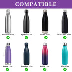 Linkidea 2 Pack Water Bottle Boot Compatible with 17oz ORIGINAL, BJPKPK, MIRA Cascade Cola Shaped Bottles, Silicone Bottle Bottom Sleeve Bumper Protector (Purple)