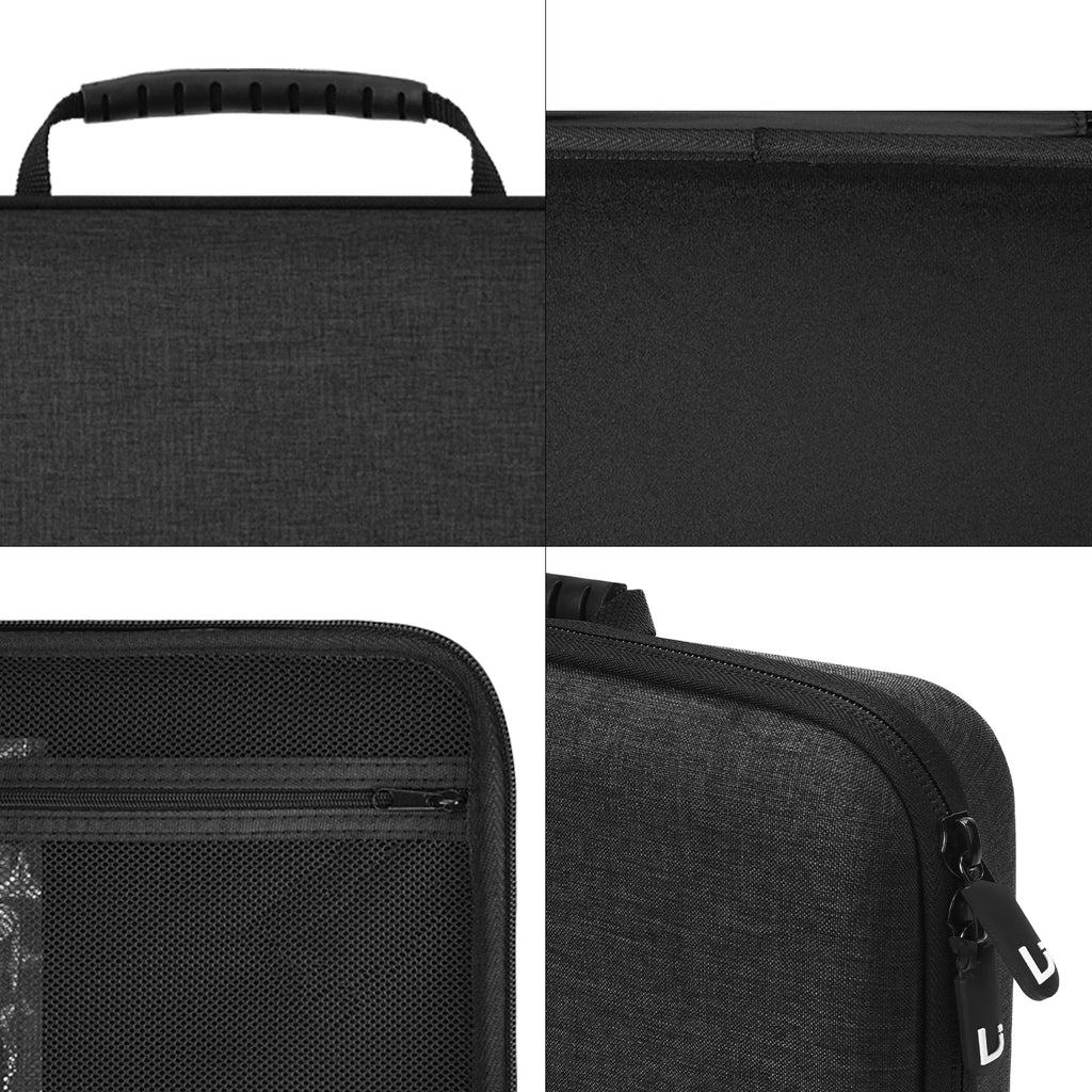 Linkidea Hardshell Case Compatible with Akai Professional MPK Mini MK3 - 25-Key Ultra-Portable USB MIDI Drum Pad and Keyboard Controller Protective Cover (Dark Grey)