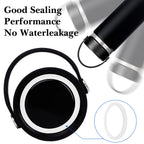 Linkidea 6 Pack Water Bottle Gasket Replacement Compatible with Hydroflask Wide Mouth Bottle Series 20/24/32/40oz, Silicone O Ring Leak Proof Rubber Seal with Tweezer for Bottle Lid, Clear