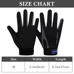 Linkidea Kids Winter Running Gloves, Adjustable Compression Gloves with Anti-Slip Grip Fits Kids Youth, Breathable Soccer Accessories Compatible Touchscreen (Grey, M)