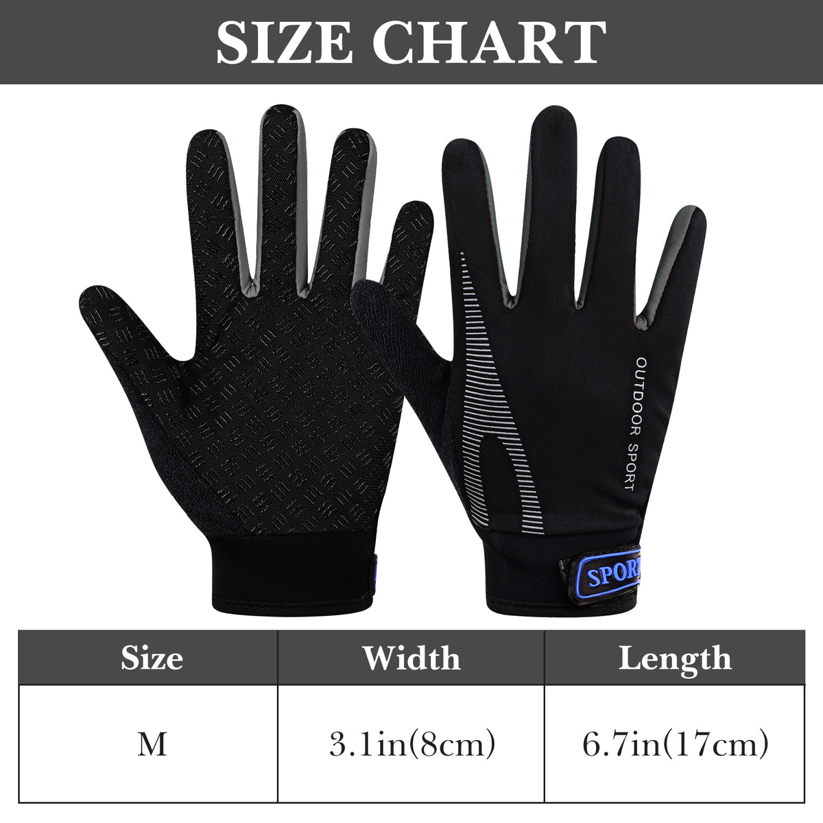 Linkidea Kids Winter Running Gloves, Adjustable Compression Gloves with Anti-Slip Grip Fits Kids Youth, Breathable Soccer Accessories Compatible Touchscreen (Grey, M)