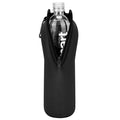 Linkidea Disposable Water Bottle Sleeve Compatible with Smartwater 33.8 Fl Oz, LIFEWTR 33.8 Fl Oz, Insulated Neoprene Plastic Bottled Water Cover Holder with Lockable Zipper, Black