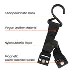Linkidea 2 Pack Fence Hooks for Water Bottle, Compatible with YETI Rambler Bottle 18oz/26oz/36oz/46oz/64oz, S Shaped Hook Hanger Magnetic Buckle for Outdoor Sports Camping