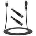 Linkidea Shaver Charger Cord with Two Cleaning Brush, Trimmer Data Cable, Adapter Charging Cable 5V Compatible with XR7000, XR7120, HC4250, PG6171, PG6250 (Black)