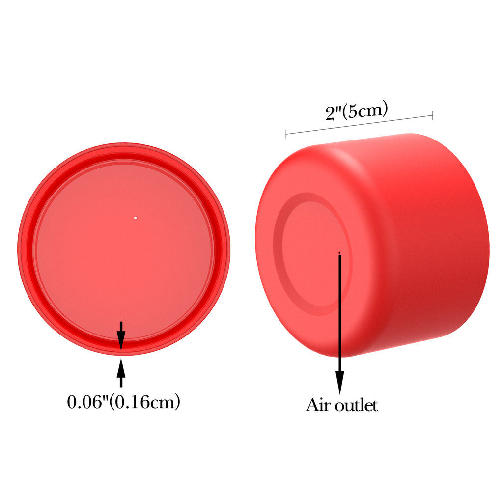 Linkidea 2 Pack Water Bottle Boot Compatible with Hydro Flask Wide Mouth 12oz/14oz/16oz/18oz/20oz, Silicone Bottle Bottom Sleeve Bumper Protector (Red)