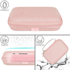 Linkidea Handheld Game Console Carrying Case, Shockproof Travel Storage Organizer Compatible with Mini Game Player Box for Charging Cable, EarPods, Batteries and Accessories (Pink)