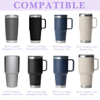 Linkidea 2 Pack Water Bottle Boot Compatible with YETI Tumbler 20oz/30oz, Travel Mug 20oz/30oz, Silicone Anti-Slip Waterbottle Bottom Sleeve Cover Protector (Violet)