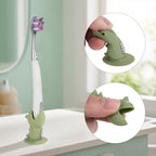 Linkidea 9 Pack Cute Standing Toothbrush Cover with Suction Cup, Portable Travel Brush Head Stand Protector, Compatible with Oral-B CrossAction, Reach Essentials
