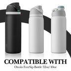 Linkidea Water Bottle Carrier with Shoulder Strap Compatible with Owala FreeSip Bottle 32oz/40oz, Neoprene Waterbottle Sling Bag Holder, Black