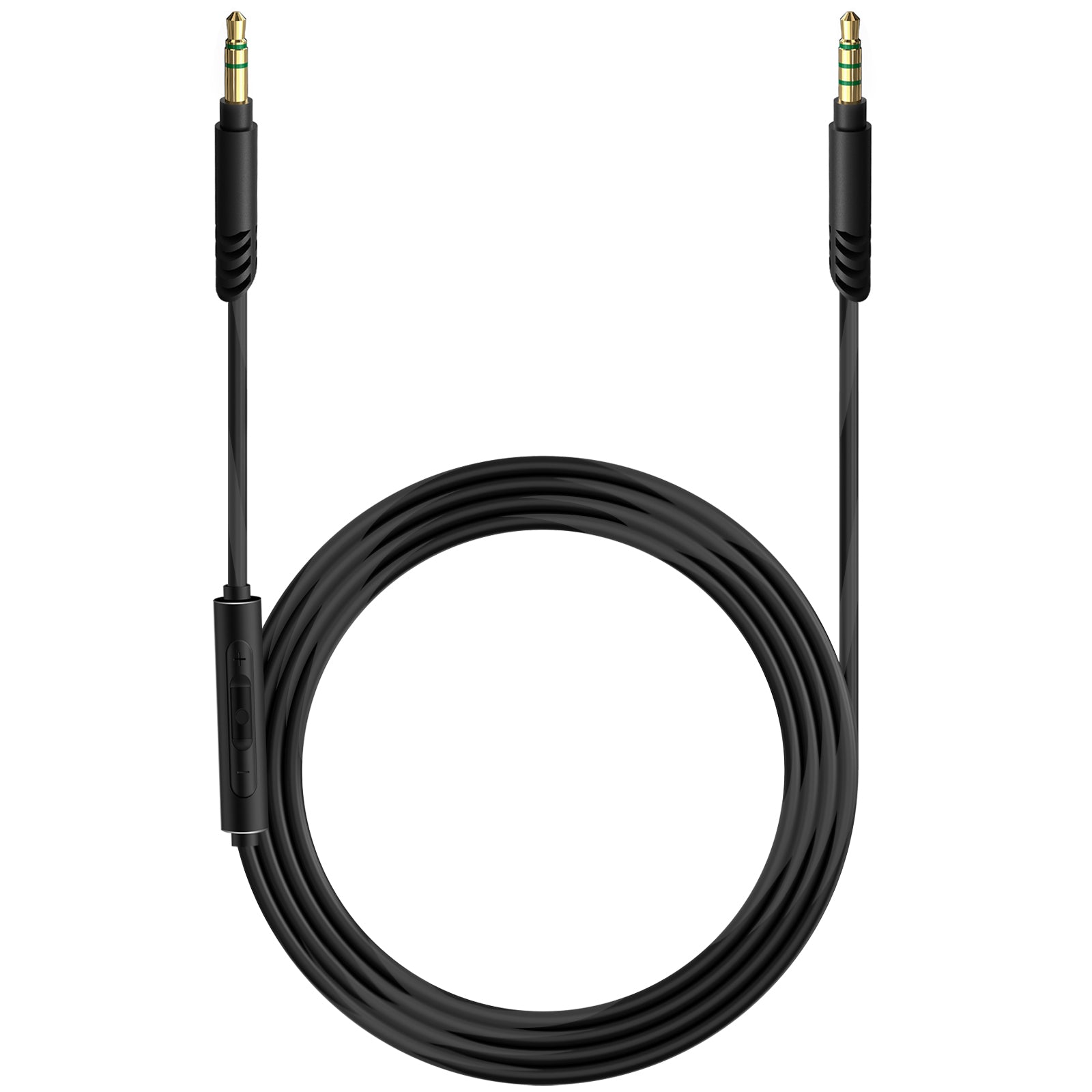 Linkidea Audio Cable with Mic for Soundcore Life Q20/Q30 Space Q45 H30i, ATHWS990BT WS660BT Headphones, 3.5mm to 3.5mm Replacement Aux Cord (4.9 ft / 1.5 m)