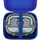 Linkidea Electric Lunch Box Carrying Case Compatible with Crock Pot, DUPASU, Aotto, LUNCHEAZE, Hard Shell Heated Lunch Box Bag with Space for Cable (Blue)