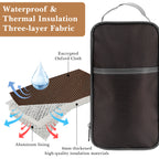 Linkidea Food Jar Insulated Bag, Thermal Jar Bag with Pocket Portable Lunch Box for Office Work Outdoor Picnic, Compatible with THERMOS 24 oz lazycozy, Bidakid (Brown)