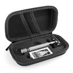 Linkidea Hard Travel Case Compatible with Vikings, Merkur, Shaving Revolution Double Edge Safety Razor, Storage Box Organizer for Safety Razor & Shaving Attachments (Lychee Vegan Leather)