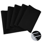 Linkidea Piano Keyboard Anti Dust Key Cover, Fabric Key Cover Cloth Soft Dustproof for 88 Keys Acoustic & Digital Piano and Electronic Keyboard (Classic Black)