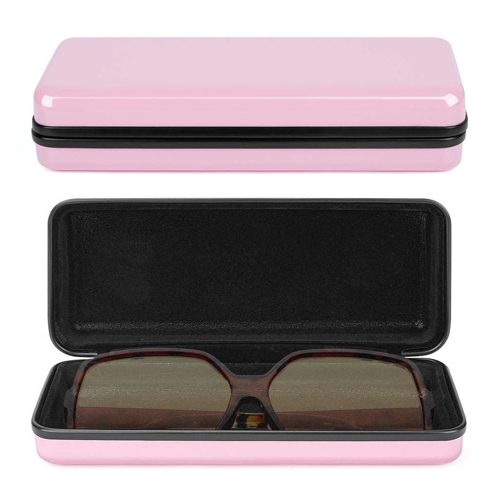Extra Large Hard Shell Sunglasses Case, Oversized Sun Glasses Storage Organizer Compatible with TOM FORD FT0937 FT1044 Gucci GG0595S GG0875S GG0351S Rayban RB3717 (XXL / Pink)