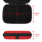 Linkidea Handheld Game Console Carrying Case, Protective Travel Retro Mini Game Storage Bag for Charging Cable, Earplugs, Batteries and Accessories (Red)
