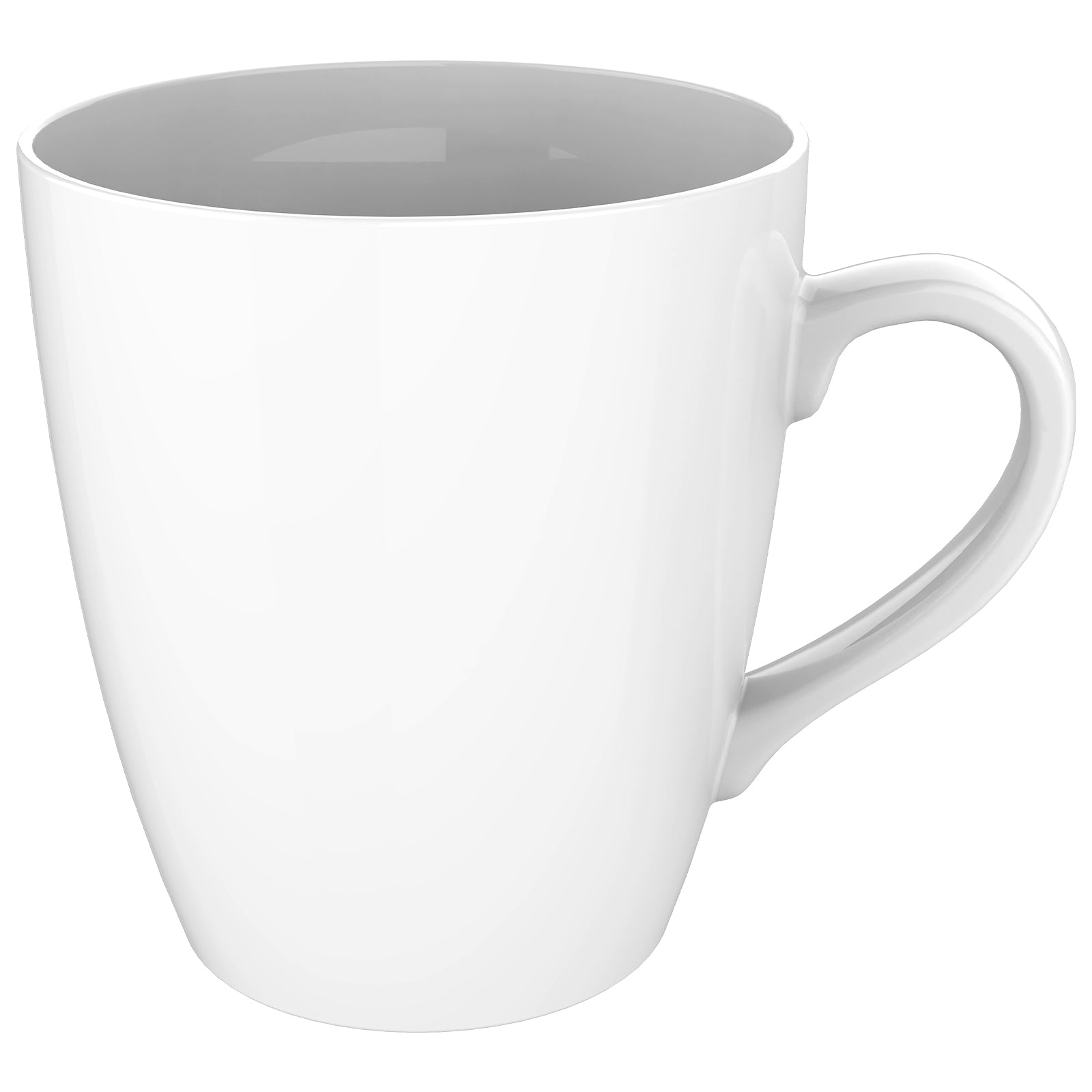 Linkidea White Ceramic Coffee Mug, 21oz Large Capacity Coffee Cups with Handles, Elegant and Classic Teacups Drinking Cup for Tea and Coffee, Microwave and Dishwasher Safe