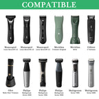 Linkidea Men's Travel Grooming Trimmer Bag, Beard & Body Accessories Organizer, Portable Shaver & Clipper Storage Pouch for Men, Compatible with Manscaped Lawn Mower 5.0, 4.0, 3.0 (Black)