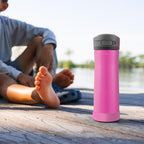 Linkidea 2 Pack Water Bottle Boot Compatible with Contigo Jackson Chill 2.0 20oz/24oz, Ashland Chill 20oz/24oz, Silicone Anti-Slip Bottle Bottom Bumper Protector (Pink)