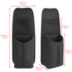 Linkidea Car Seat Side Water Bottle Organizer Compatible with YETI Rambler Bottle 26oz/36oz, Owala FreeSip 32oz/40oz, Vehicle Seat Side Storage Hanging Bag Holder for Large Bottles, Black