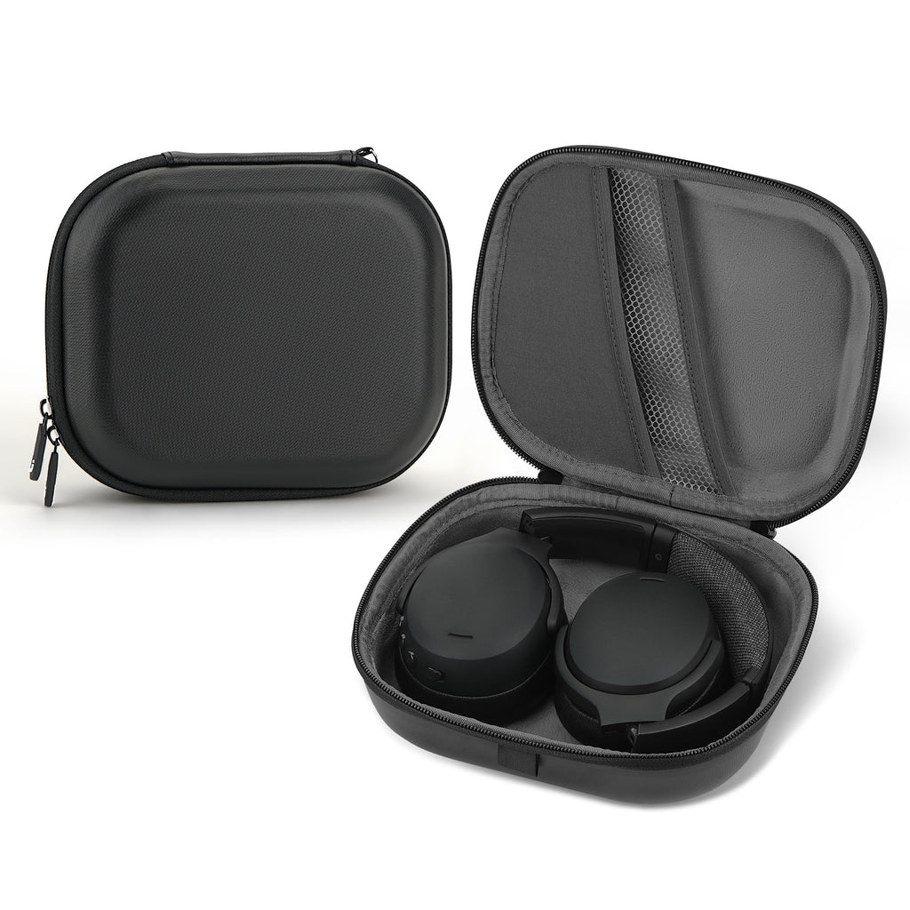Linkidea Headphones Carrying Case Compatible with Bose QC Ultra, Sennheiser PXC 550-II, Logitech H820e, Replacement Protective Hard Shell Travel Bag with Cable, Charger Storage (Black)