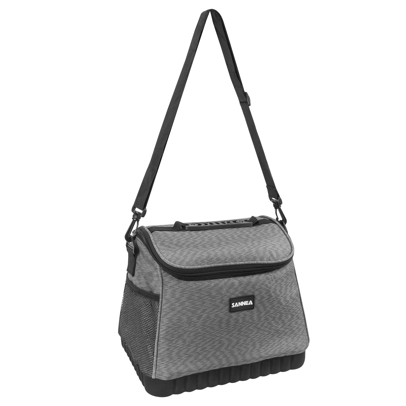 Linkidea Large Capacity Insulated Lunch Bag, EVA Hard Bottom Lunch Tote Bag for Adults, Leak Proof Insulated Lunch Box Bag Compatible with Bentgo Classic, Amathley, Crock-Pot(Grey)