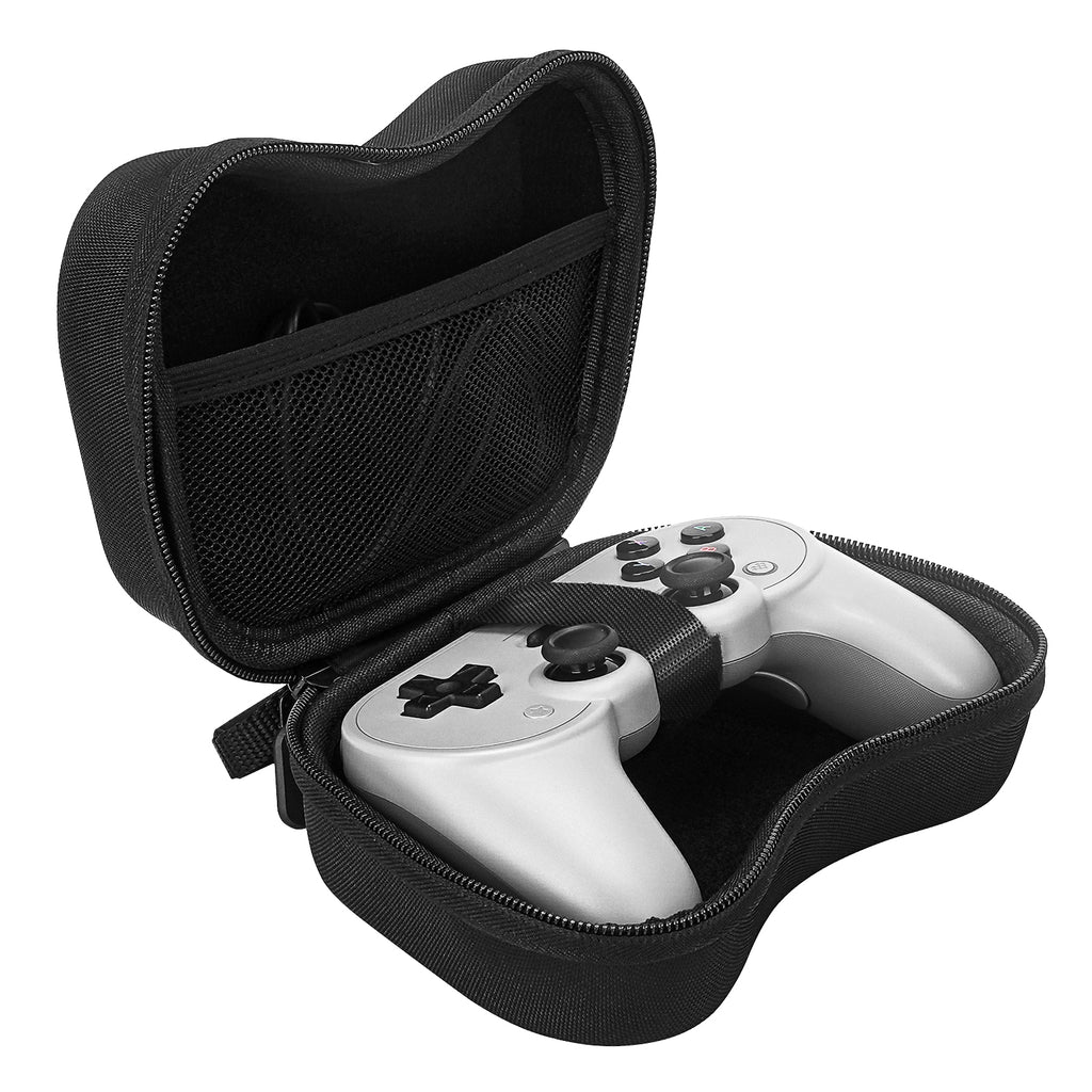Linkidea Hard Travel Case Compatible with 8BitDo Pro 2, Ultimate Bluetooth, 2C, 2.4G Dual Sense Wireless Controller, Game Protective Storage Bag (Black)