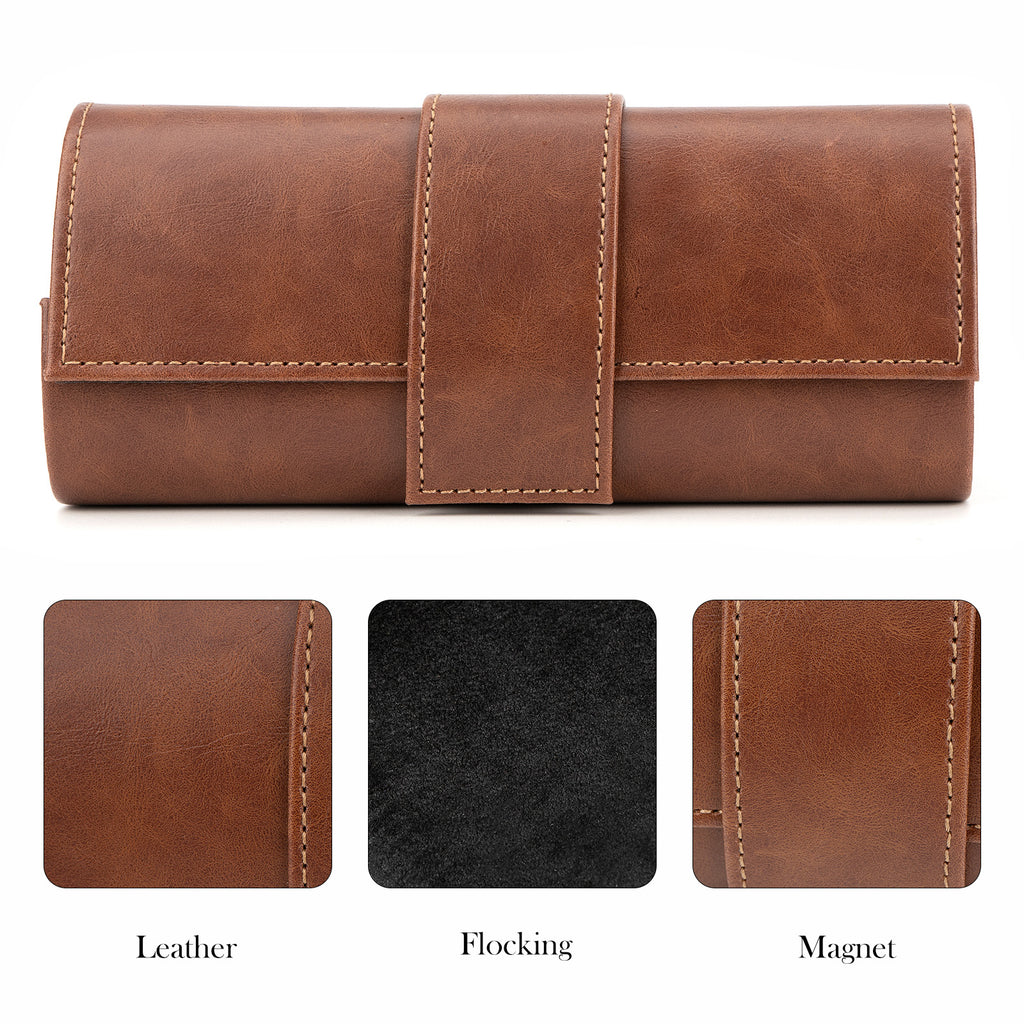 Extra Large Hard Shell Sunglasses Case, Oversized Sun Glasses Storage Organizer Compatible with RayBan 0RB3025/0RB4391D/0RB4392D BOLON BL3209 (XXL / Brown)