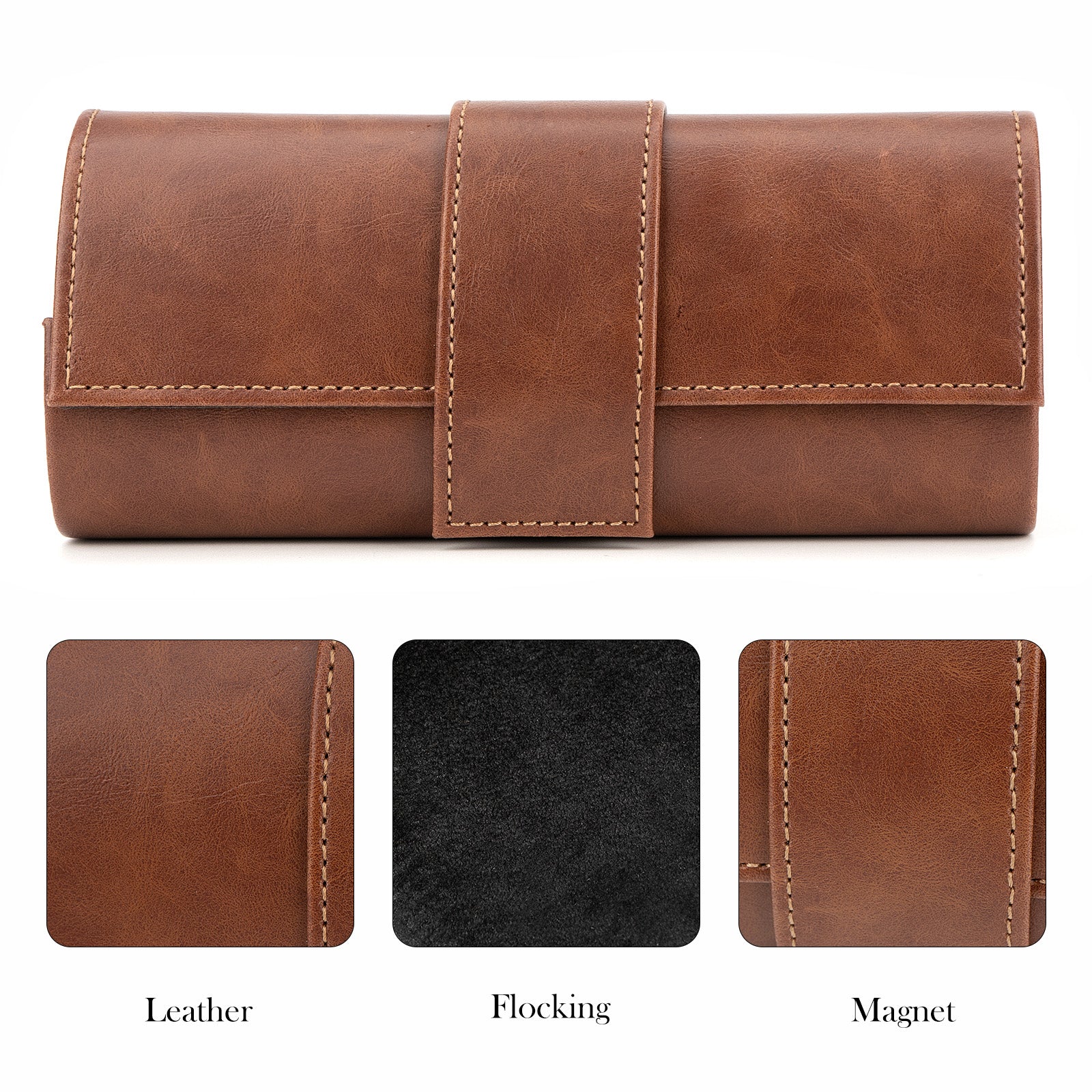 Extra Large Hard Shell Sunglasses Case, Oversized Sun Glasses Storage Organizer Compatible with RayBan 0RB3025/0RB4391D/0RB4392D BOLON BL3209 (XXL / Brown)