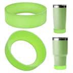 Linkidea 2 Pack Water Bottle Boot Compatible with YETI Tumbler 20oz/30oz, Travel Mug 20oz/30oz, Silicone Anti-Slip Waterbottle Bottom Sleeve Cover Protector (Blueish Green)