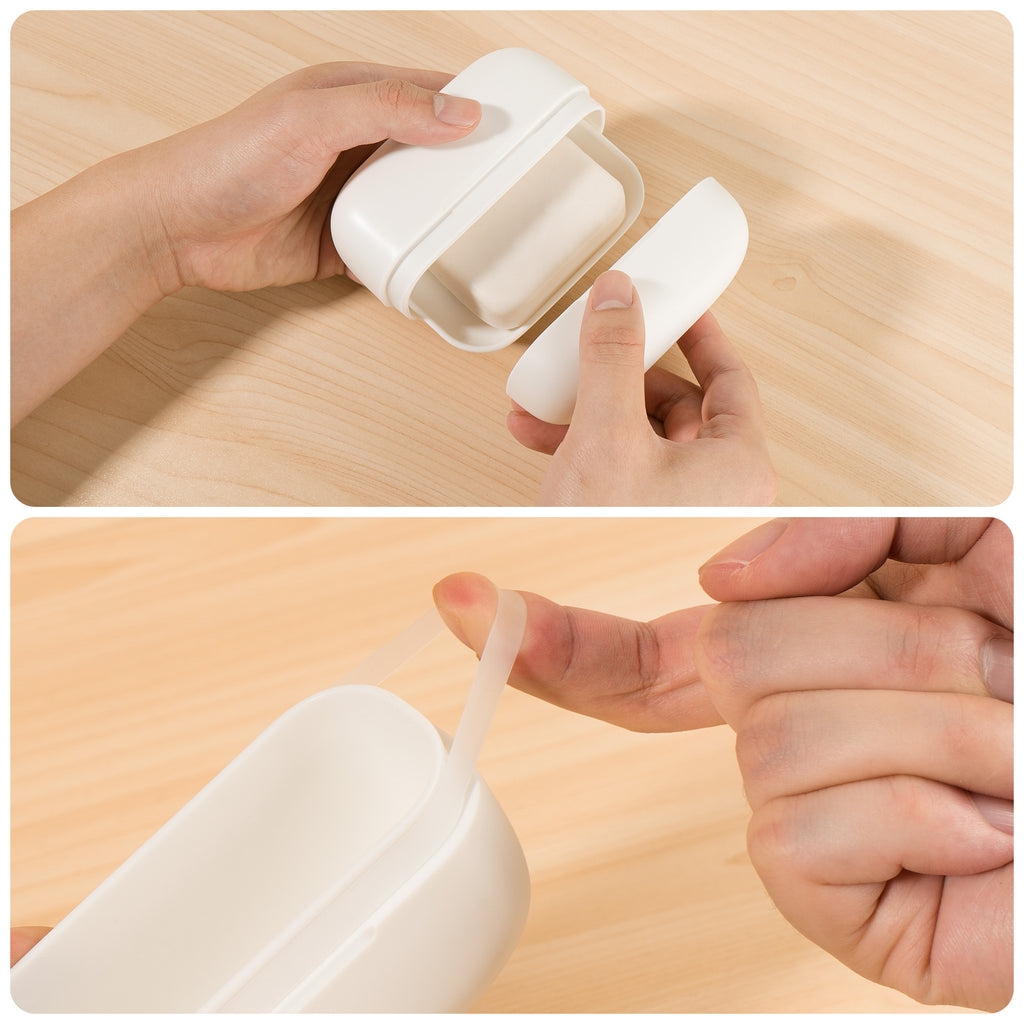 Linkidea Toothbrush and Toothpaste Travel Holder & Soap Case Set, Large Portable Gargle Container for Trips, Gym, Camping and School