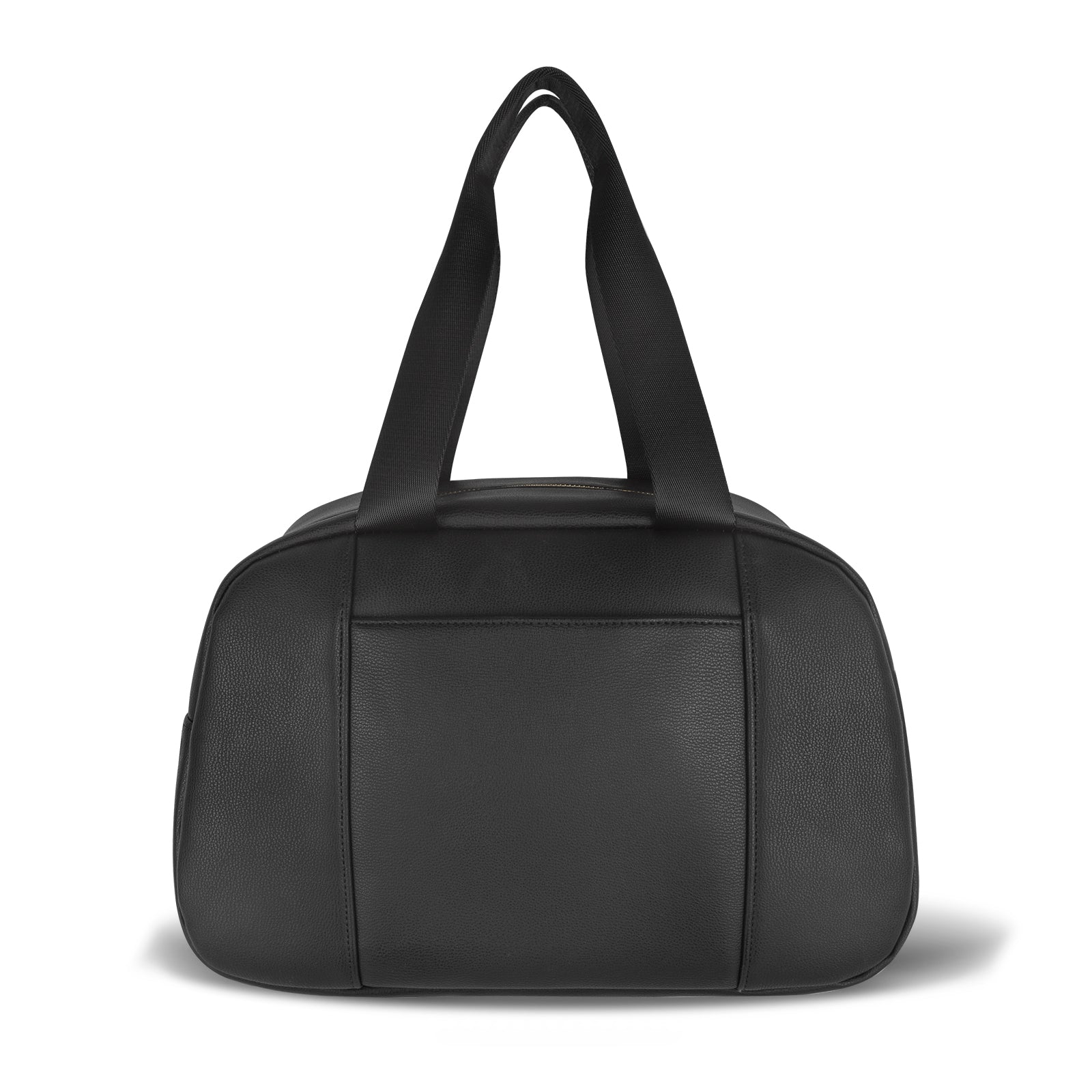 Linkidea Vegan Leather Lunch Bag for Women, Insulated Lunch Tote Bag, Large Capacity Lunch Cooler Bag, Modern Thermal Lunchbox Container, Lunch Box Cooler Bag (Black)