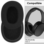 Replacement Ear Pads for Skullcandy Crusher Wireless/Evo/ANC, Hesh 3/Hesh EVO/Hesh ANC Headphones, Headset Earpads ( Mesh Fabric / Black)