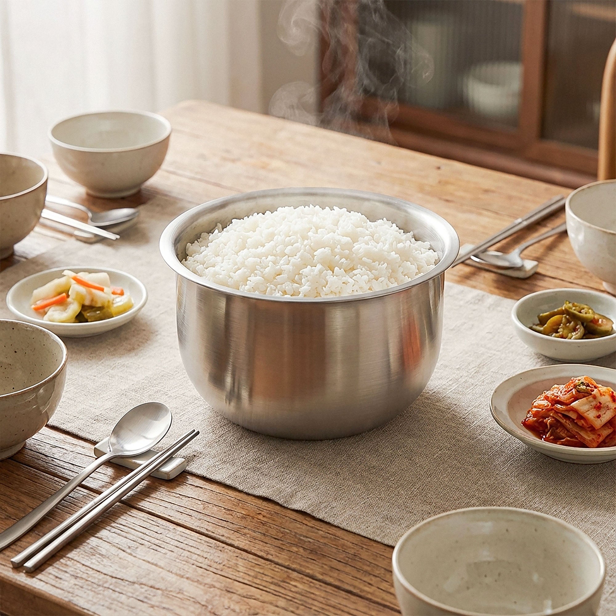 Linkidea Rice Cooker Stainless Steel Inner Pot Compatible with Zojirushi NS-ZCC18, NP-HCC18XH, NP-HLH18, NP-HBC18, Dishwasher Safe, No Coating Replacement Bowl