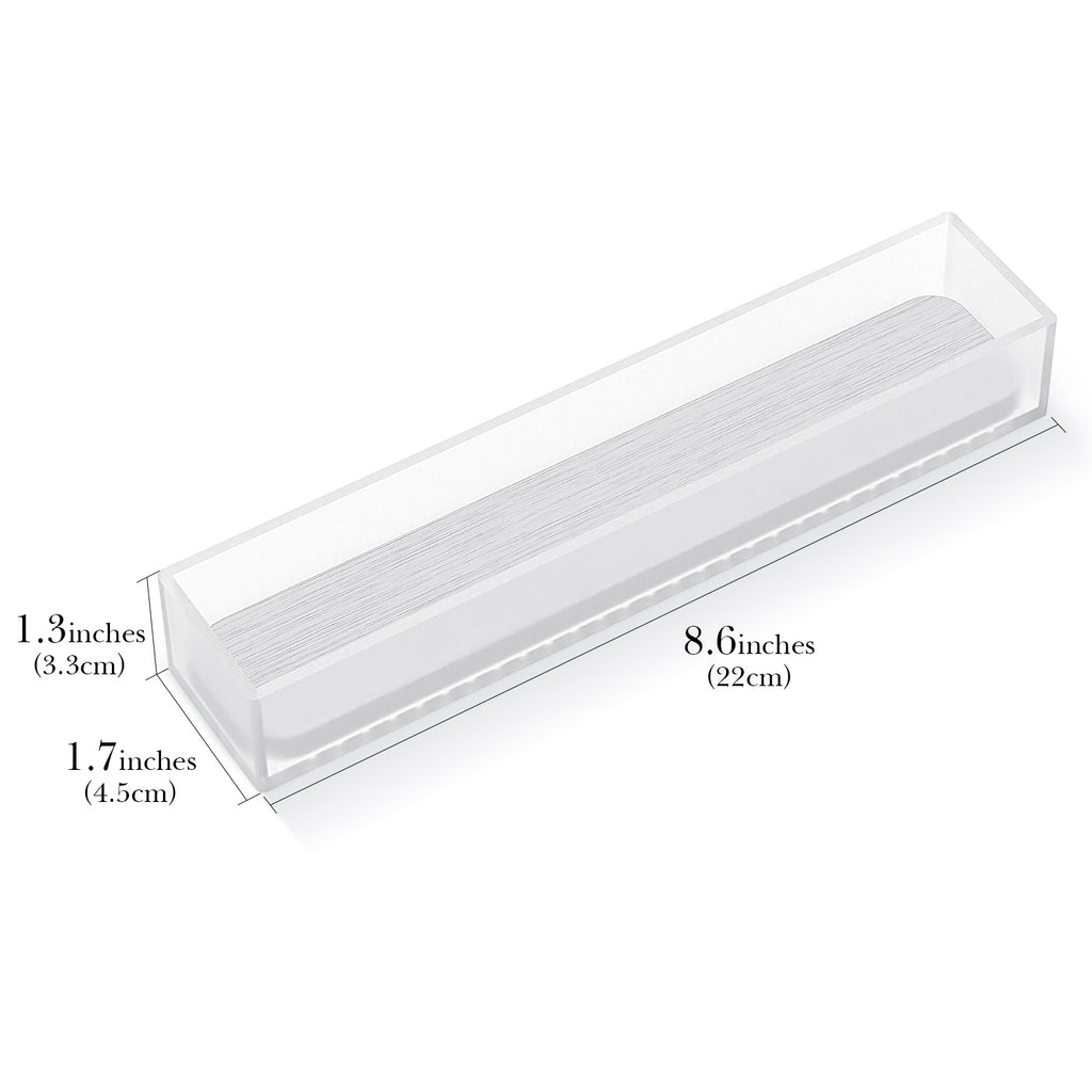 Linkidea 2 Pack Acrylic Toothbrush Holder with Quick-Drying Stone, Bathroom Drawer Organizer with Drainage Hole, Compatible with Colgate Extra Clean, Oral-B CrossAction Toothbrush