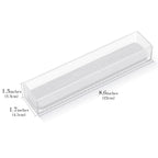Linkidea 2 Pack Acrylic Toothbrush Holder with Quick-Drying Stone, Bathroom Drawer Organizer with Drainage Hole, Compatible with Colgate Extra Clean, Oral-B CrossAction Toothbrush